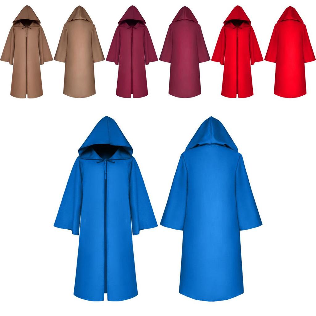 Stylish Star Wars Jedi Warrior Hooded Cloak Cape Robe Costume For Kids And Adults