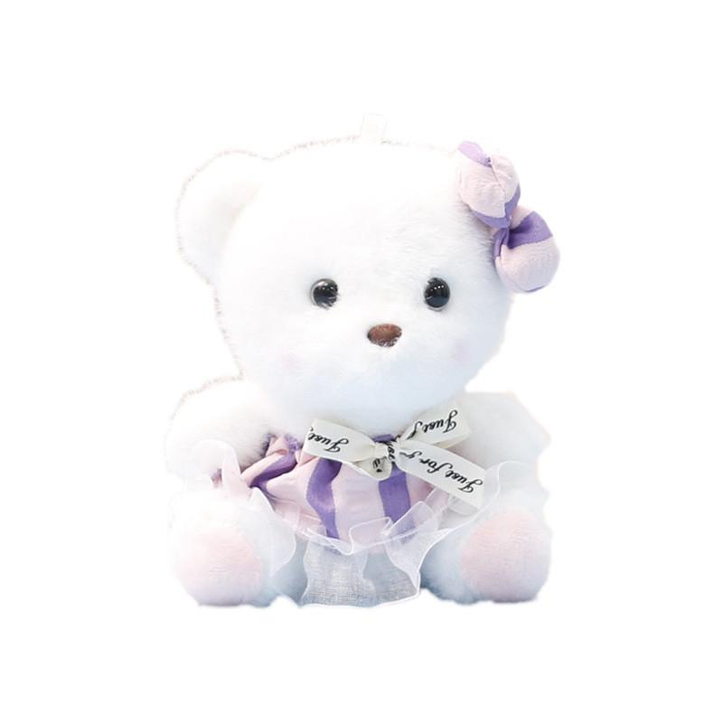 Plush Bear Toy Cute Doll For Girls Bag Pendant Gift Accessory