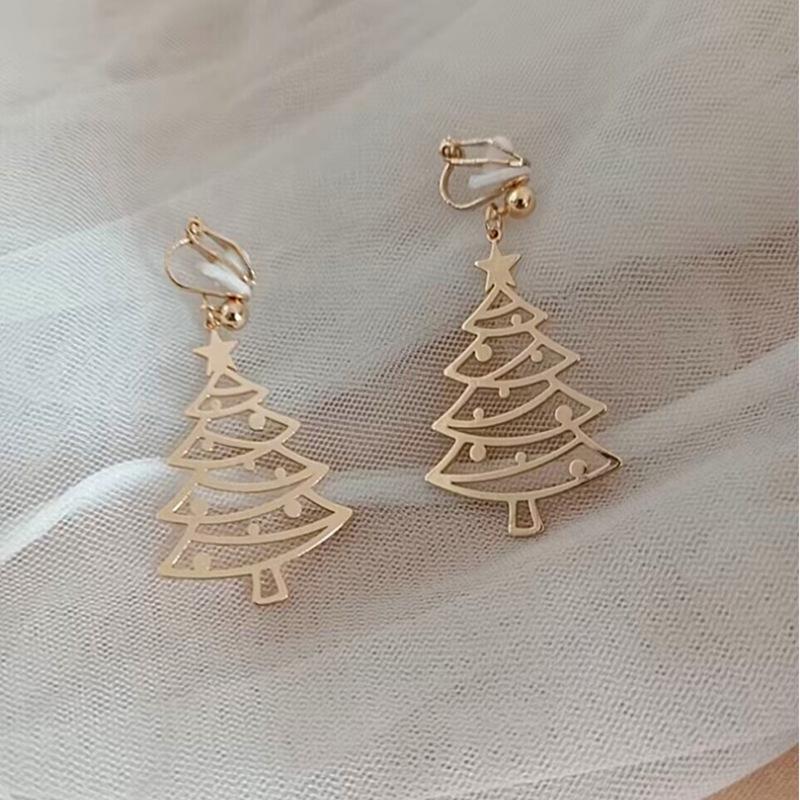 Europäische & Amerikanische Mode Weihnachtsbaum Ohrstecker für Damen