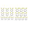 10pcs Little Yellow Ducks Headbands Women Fashion Headwear Festival Headpiece for Carnivals Party Role Play Costume Tool