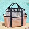 Toiletry Bag Shower Bag Swimming Bag Shower Caddy Bag Makeup Cosmetic Organizer Bag Double-Layers Beach Bag