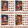 Christmas Chicken Lantern Calendar With 24 Acrylic Pieces For Holiday Gift And Decoration