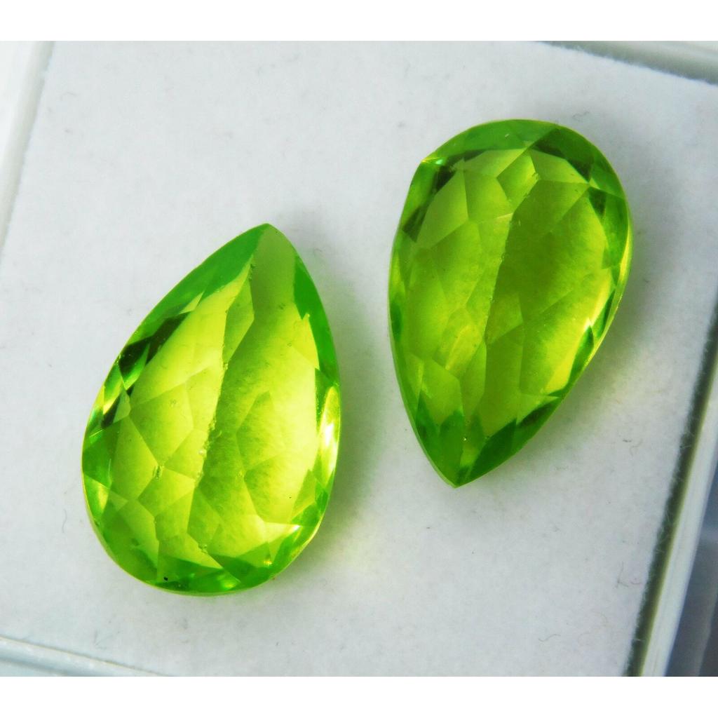 NATURAL Peridot Green 8 To 10 Ct Stone Gemstone PEAR CUT Faceted