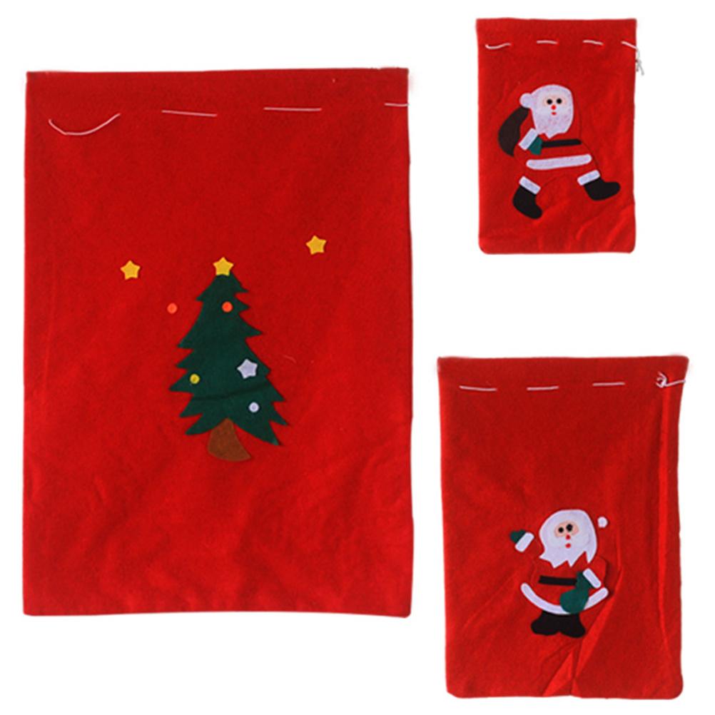 Christmas Gift Bag Large Size Nonwoven Fabric Candy Gifts Bag Santa Gift Bags for Holiday Decor Family Celebration