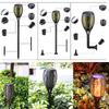 Cross-Border Solar Flame Ground Plug Torch Lights for Outdoor Garden and Lawn
