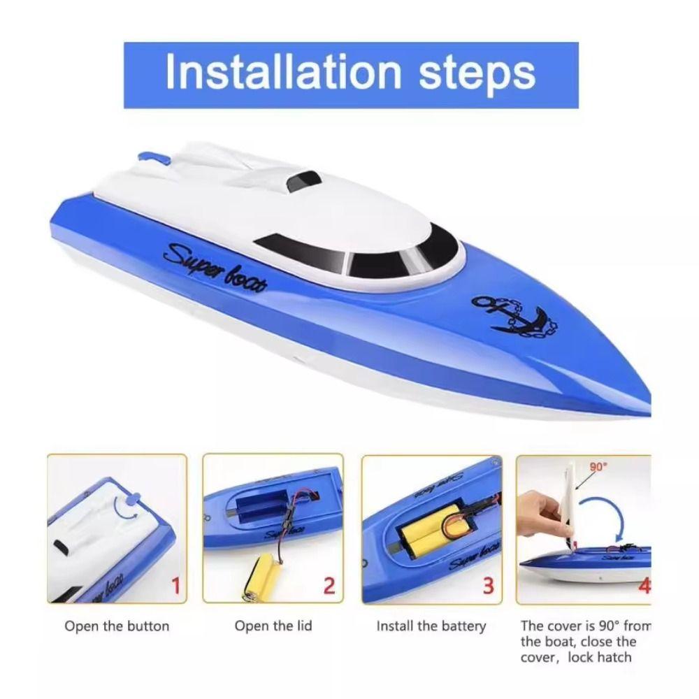 Water Racer RC Speedboat Double Propeller Boat Electric Toys Remote Control Boat  Boys Girls