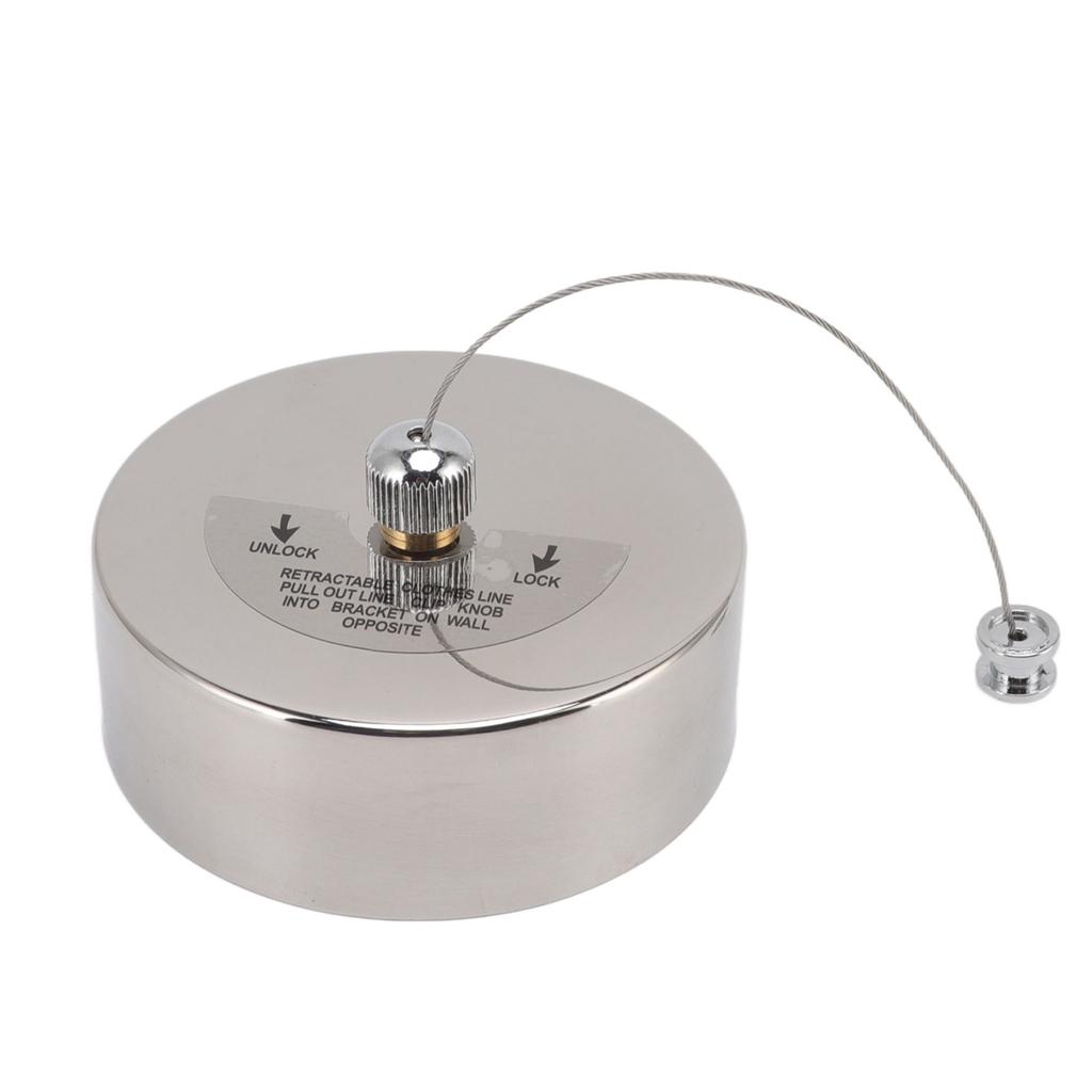 Retractable Clothesline 304 Stainless Steel Safety Auto Retraction Double Pulley Laundry String Line for Indoor Outdoor