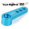 Aluminum Alloy RC Steering Servo Half Arm Horn 28.5mm 25T for   1Celsius10 Truck (Blue)