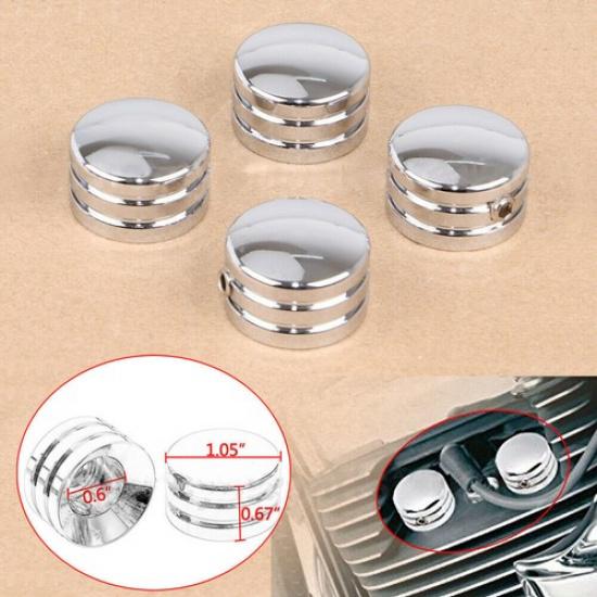 4pcs Head Bolt Covers For Harley Road King Sportster XL 1986-2017 Twin Cam 99-17