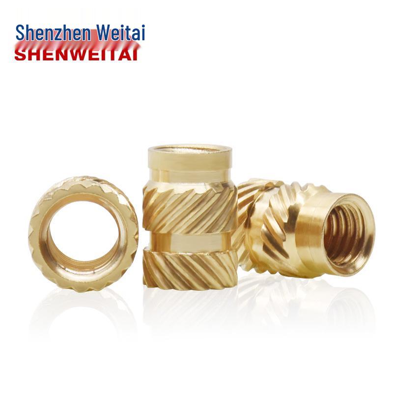 Double Knurled Copper Nut Inserts for Mobile Phone Injection Molding