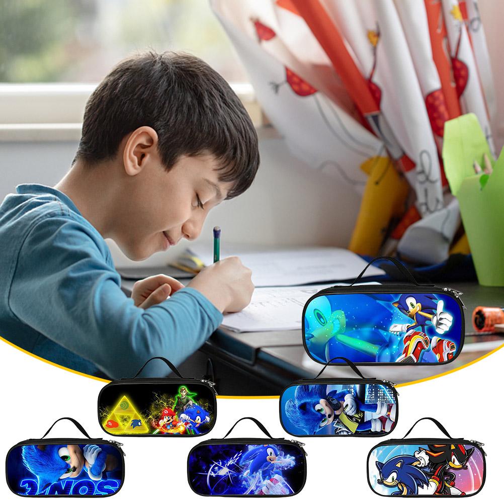 Anime Game Pencil Case Cartoon Pencil Bag with Zipper Pencil Case Organizer Pencil Pouch for Kids Boys Girls