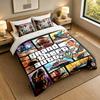 Set Biancheria da Letto Morbido Modello GTA, 1 Copripiumino più 2 Federe Stile Camera da Letto Tessile per la Casa