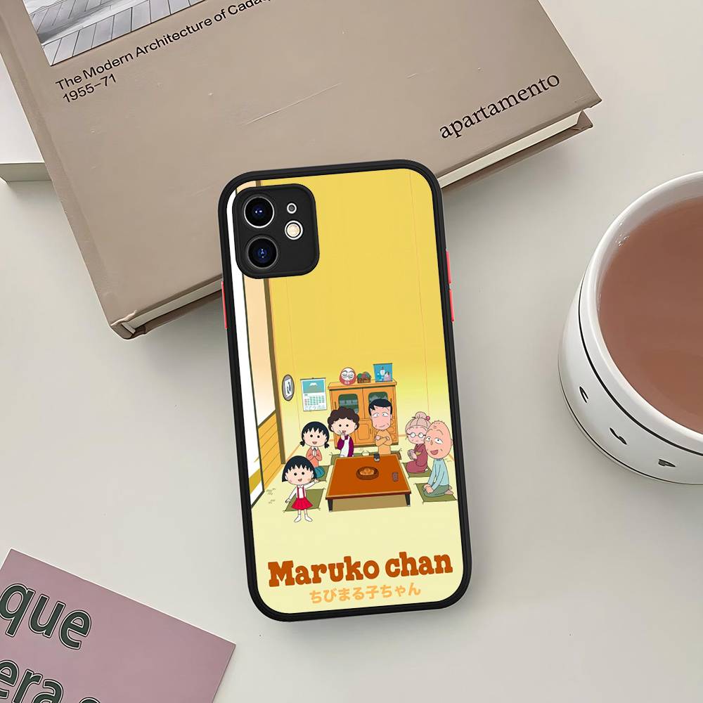 

C-Chibimaruko Chan Phone Case For IPhone 16 15 14 13 12 11 Pro Max 7 8 6 6s Plus Matte Cover iphone 12pro max