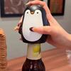 Penguin Bottle Opener – Magnetic Cap Catcher, Automatic Push Down Off Beer And Opener, Fun For Home Bar Camping And Parties