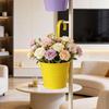 Hanging Tin Flower Pot with Detachable Hook for Courtyard or Fence