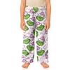 Pantaloni casual in peluche con stampa natalizia per bambini, per rilassarsi durante le vacanze e per l'uso quotidiano