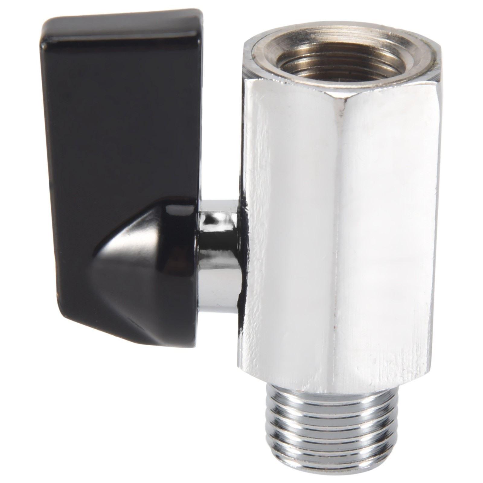 Chrom Messing 35.6cm Gewinde Wasserhahn Stecker / Buchse Luft Kompressor