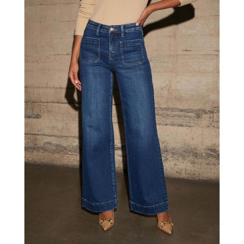 High-waisted Jeans Women's Spring 2025 New Retro Temperament Straight Pants