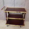 Two-Layer Titanium Gold Serving Cart