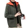 2024 Spring & Autumn Knitted Hooded Cardigan for Middle-Aged & Elderly Women