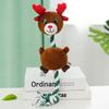 New Eco-Friendly Santa Elk Plush Dog Toy with Rope Interactive Christmas Chewing Toys for Dogs and Cats Pet Products
