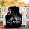 Custom Name The Last of Us Theme Printed Blanket - Perfect for Couch, Bed, Travel & Outdoor Use | Machine Washable, Cozy & Durable.