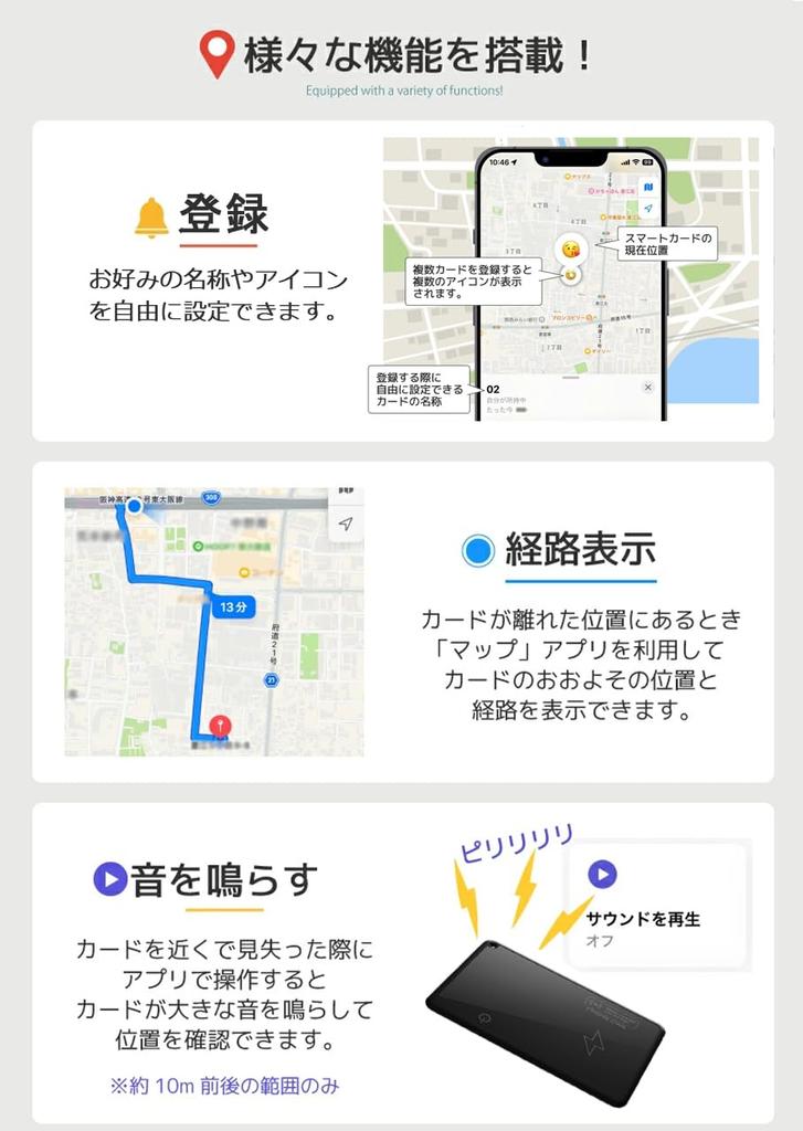 Anti-Verlust-Karte, Anti-Verlust-Tag für iOS, Smart Tracker, IP68 Wasserdicht, Ultradünn, Kompakt und Leicht, Kartenformat, Passt ins Portemonnaie, Perfektes Geschenk