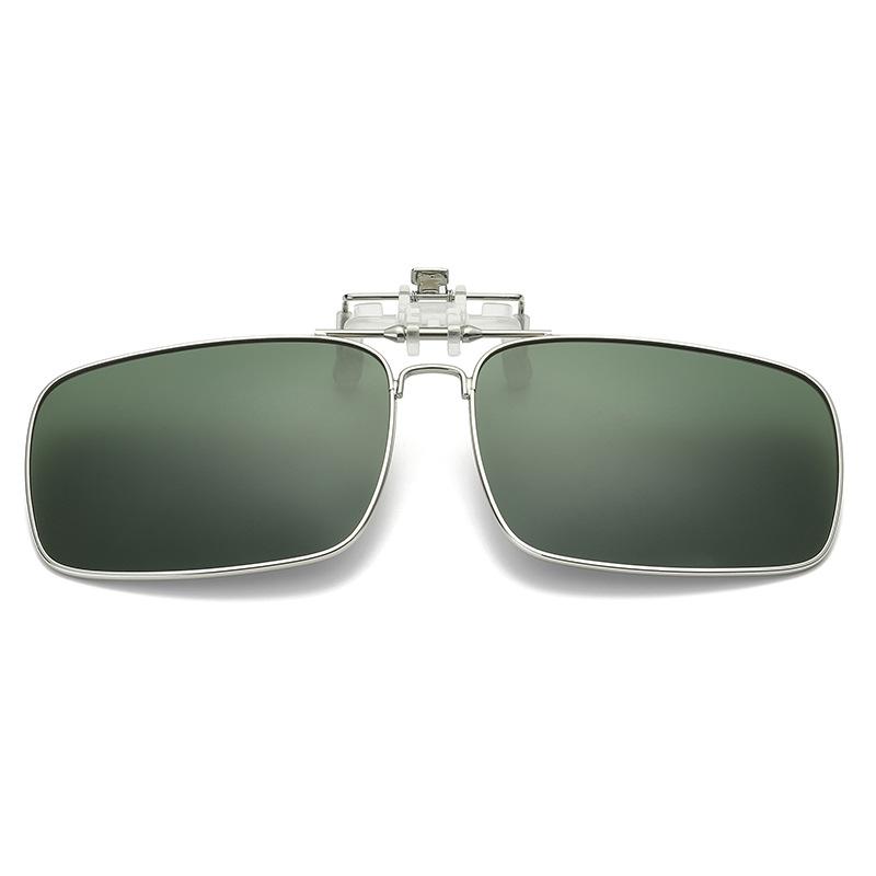 Flip Up Clip on Sunglasses Men Polarized Yellow Lens Night Vision Women Car Driving Gogglesanti Male Myopic Clips Eyeglasses