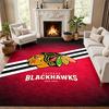 Χαλί Πόρτας Chicago Blackhawks για Σαλόνι ή Υπνοδωμάτιο Προστατευτικό Χαλί Κάτω από Καρέκλα Διακόσμηση Γραφείου Χριστουγεννιάτικο Δώρο Δώρο Γενεθλίων