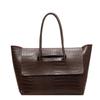 2025 Large Capacity Women's Stone Texture Retro Tote - Trendy Korean Style Handbag