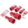 5PCS Socket Lockout Device Industrial Waterproof Energy Isolation Security Tagout Lock for Pin and