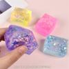 Transparent Ice Cube Sensory Fidget Toy - Soft Squeeze & Stretch Stress Relief Toy For Adults & Kids, Random Color, 1 Pack