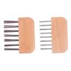 1Pc Wooden Handle Comb Cleaner Delicate Cleaning Removable Hair Brush Comb Cleaner Tool Handle Embeded Tool