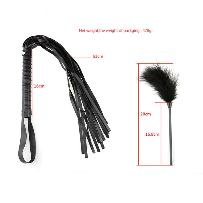 10 Piece Bdsm Bondage Sex Toys Kits for Couples Fetish Kinky Bundle Tied Binding Porno Handcuff Pillory Spanking Whips