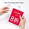 A5/A4/A3 POP Display Sign Holder Frame Acrylic Hanging Price Label Holder Advertising Window Billboard Poster