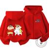 Neuer Heißer Reißverschluss Hoodie Kawaii Cartoon Print Herbst Winter Kinder Hoodie Crayon Shin Chan Kinder 3 14