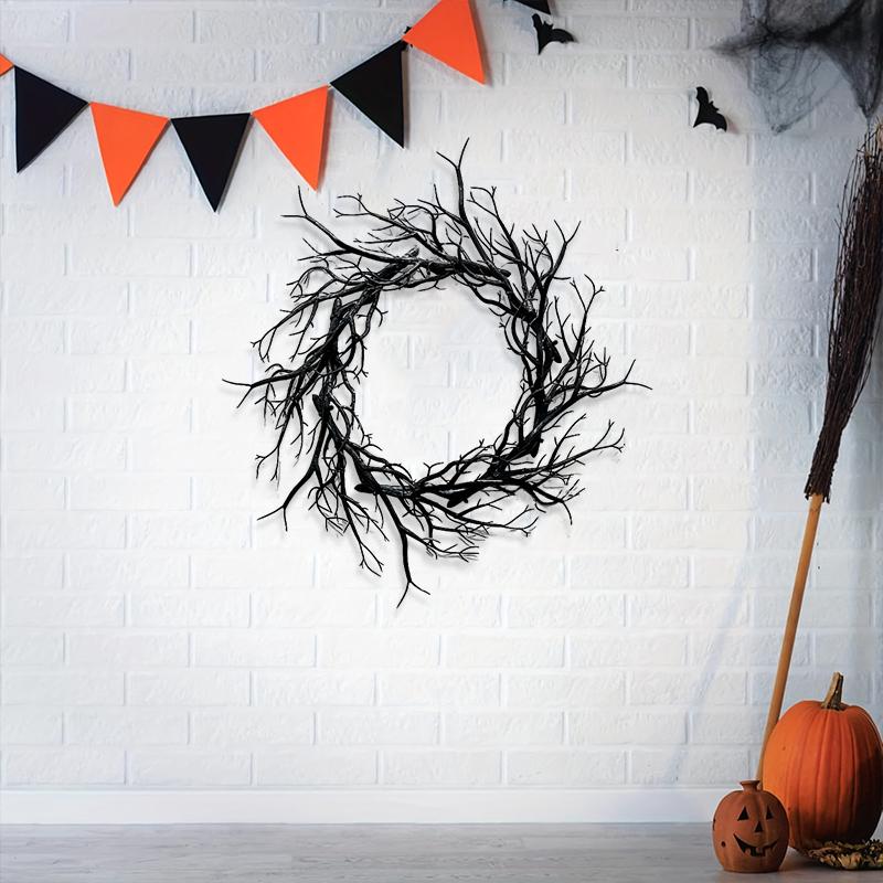 Halloween Plastic Unique Wall Hanging Party Decoration Pendants Arrange Props Wreath Garland Decorative 3 Styles
