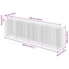 Gabion Raised Bed Galvanized Steel 360 * 50 * 100 Cm