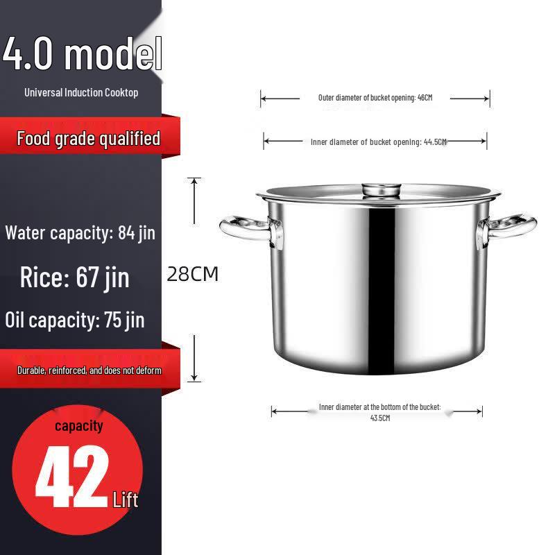 JPHZNB Stainless Steel Soup Pot with Lid