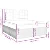 VidaXL Slat Bed Base with Mattress Pink 200x200 Cm Velvet 3294735