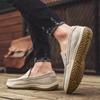 Fashion Man Casual Slip On Driving Footwear 2025 New Men's Walking Shoes Leather Light Colour Loafers Male Breathable All-match Flats