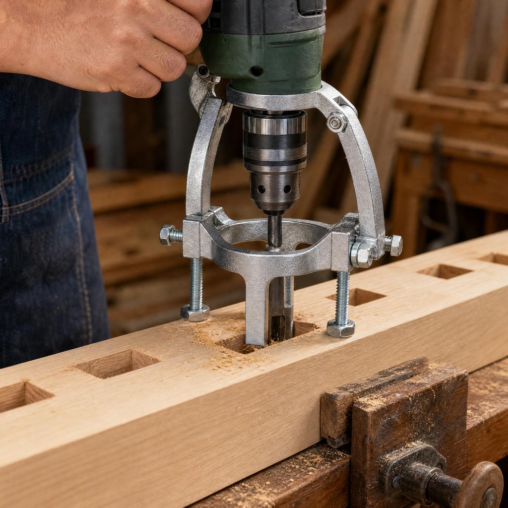 Mortiser Drill Guide for Woodworking