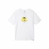 Men's White Short-Sleeve T-Shirt with Retro American Chest Print FQ3726-121