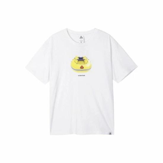 

Nike Men s White Short-Sleeve T-Shirt with Retro American Chest Print FQ3726-121 XXL белый