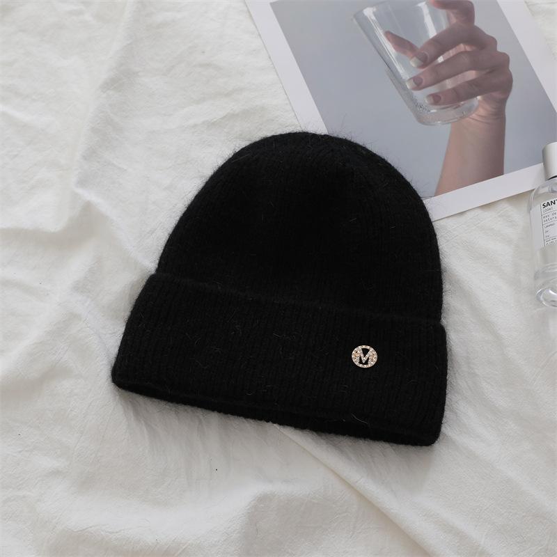 Knitted Hat  Thickened for Autumn and Winter To Make The Face Look Better Small Ear Protecting Couple's Versatile Pullover Hat Woolen Hat
