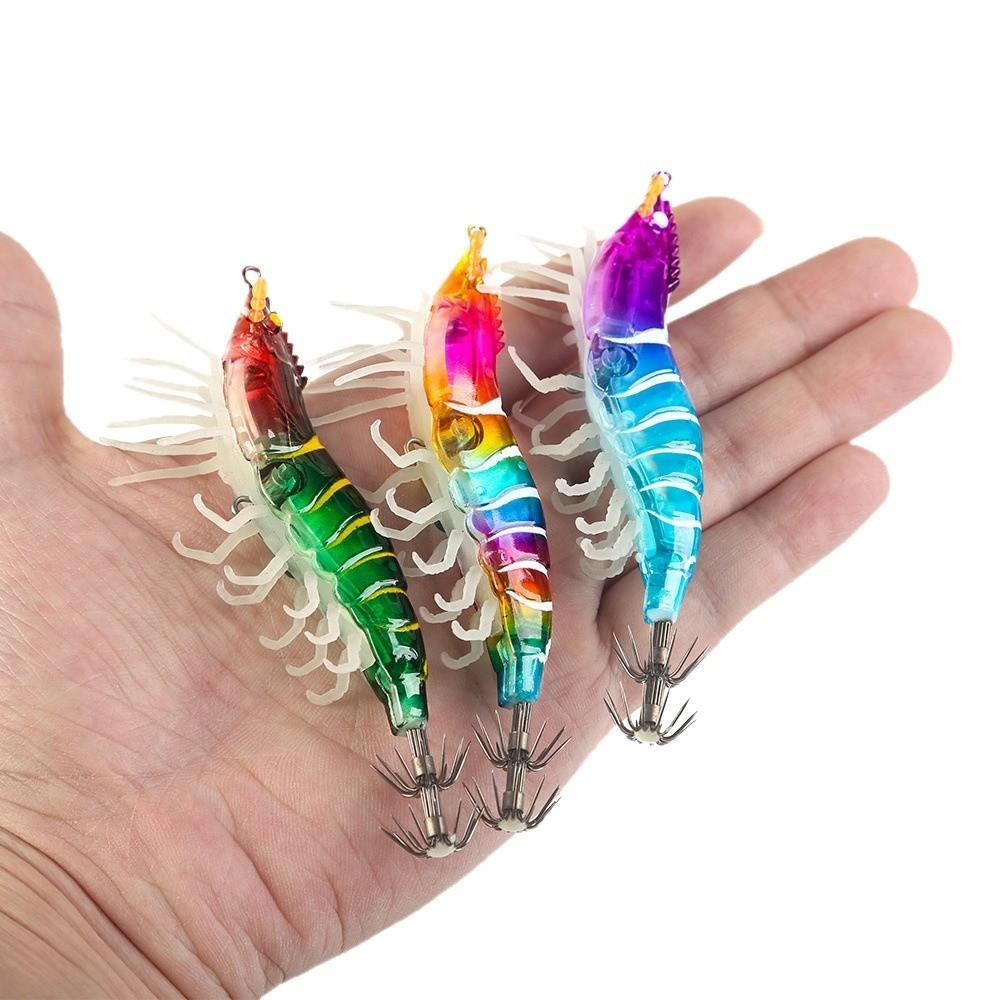 Luminous Squid Jig 7g/12g Octopus Bait Shrimp Slow Sinking Lure  Cuttlefish Fishing