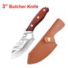 Hand Forged Pocket Knife Meat Vegetable Fruit Kitchen Knives Wood Handle Butcher Boning Knife Chef Slicing Knife Stainless Steel