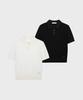 PLAC WOMEN Linen Polo Collared Knit 2 Colors