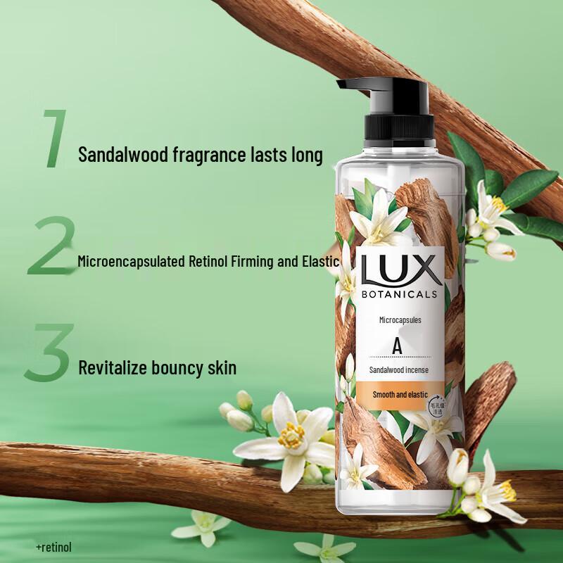 lux Botanical Essential Oil Sandalwood Shower Gel