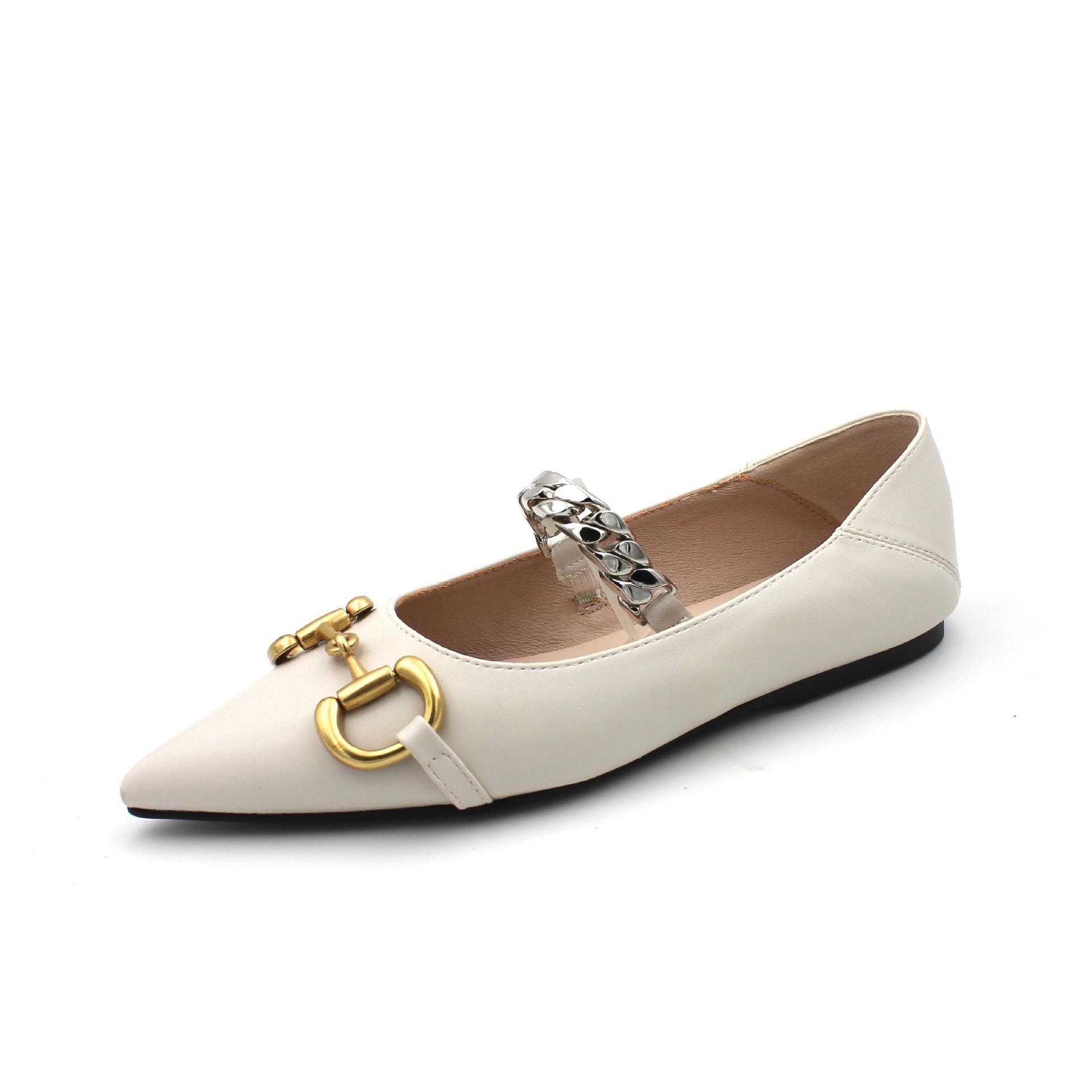 

остроносая металлическая пряжка в виде лошади, два варианта носки, обувь с неглубоким вырезом и плоской подошвой, женская обувь, удобная повседневная женская обувь 40 абрикосовый